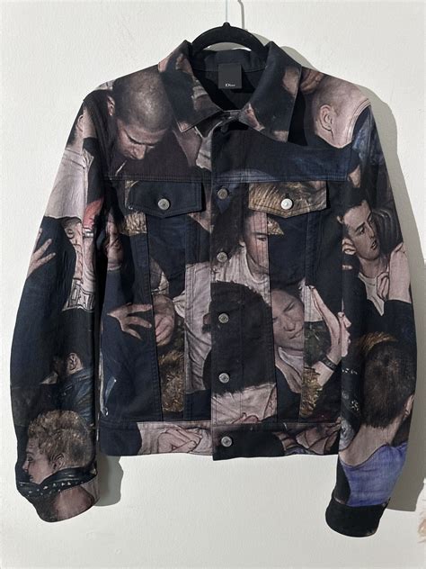 FW17 Dan witz Mosh Pit denim jacket Dior Homme 